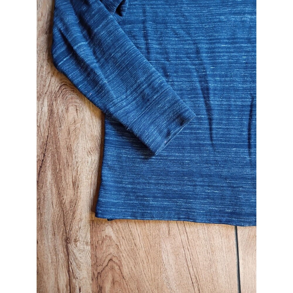Relwen Mens XL Blue Heather Long Sleeve Henley pullover - Picture 3 of 10